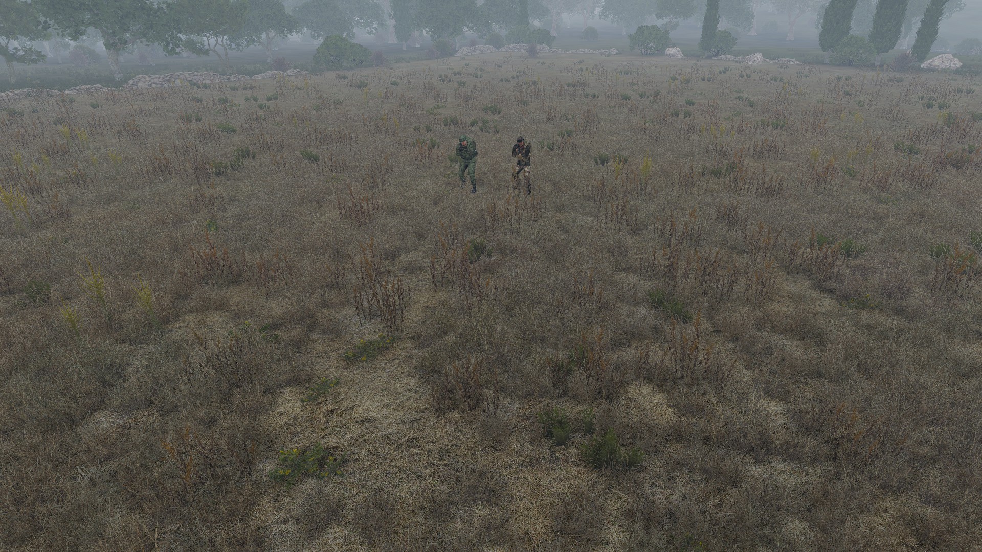Uniforms into field