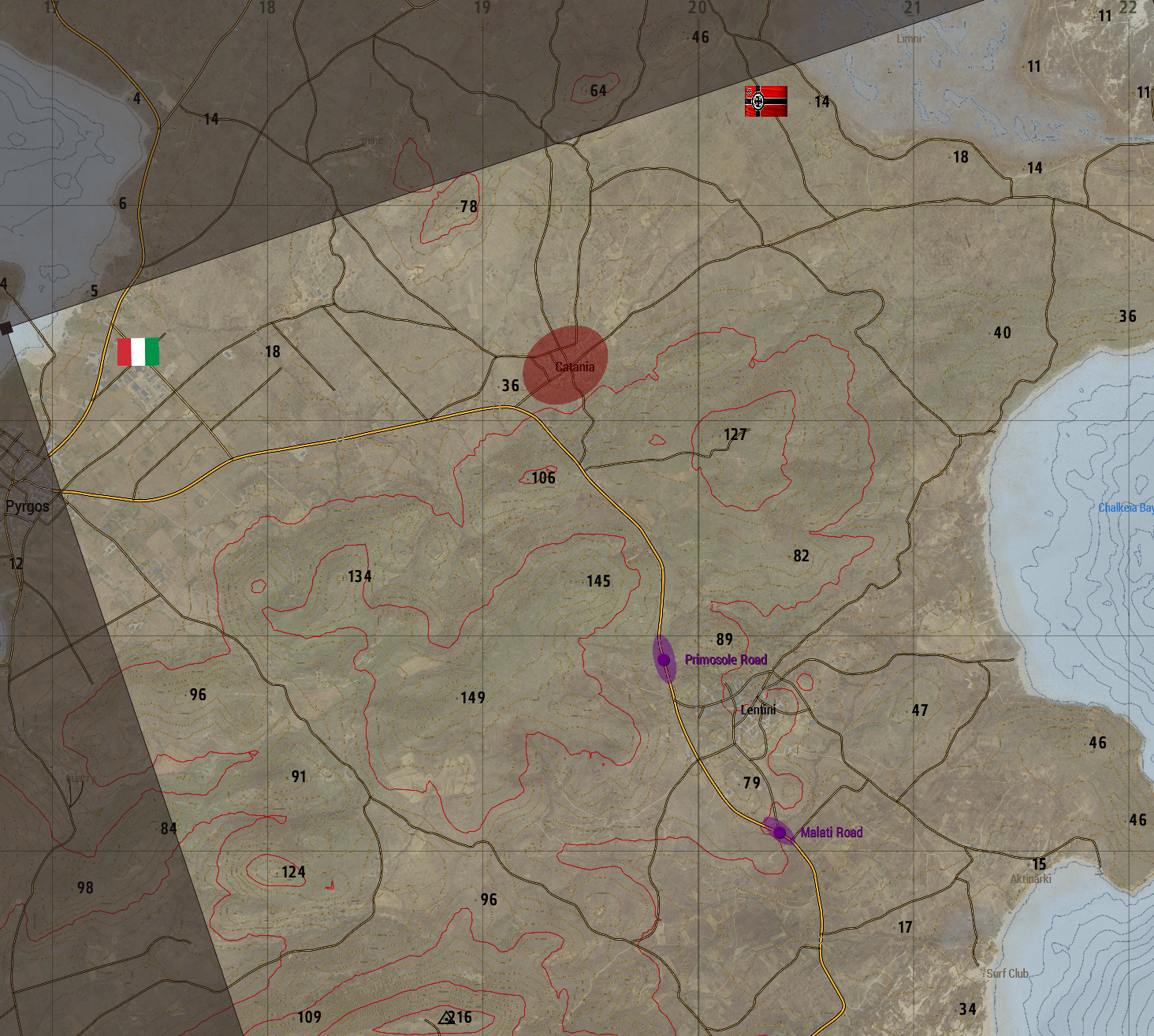 Tac Map zoomed in