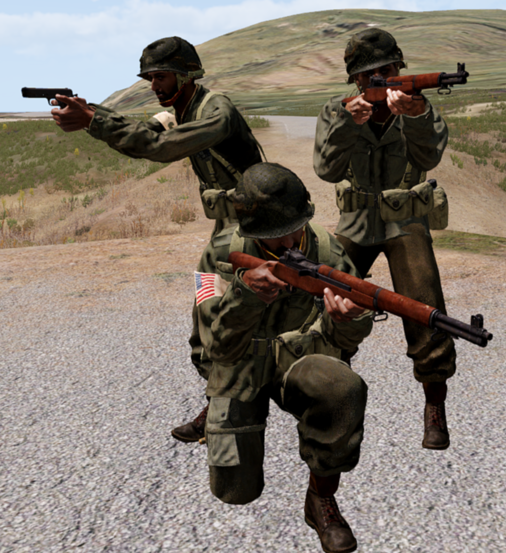 American Paratroopers and Infantry
