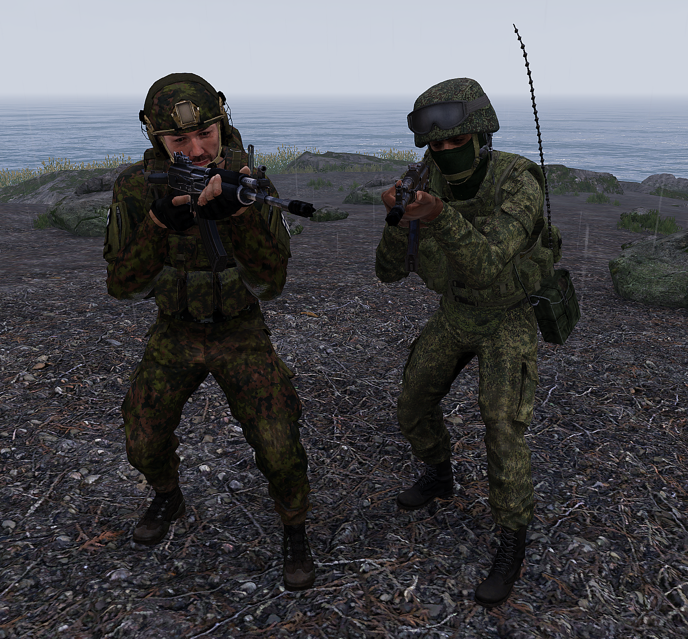 Blue-Red uniforms comparison