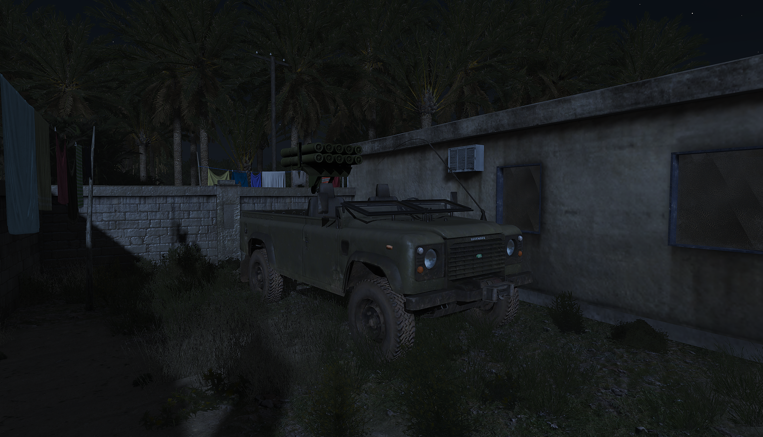 MLRS Land Rovers